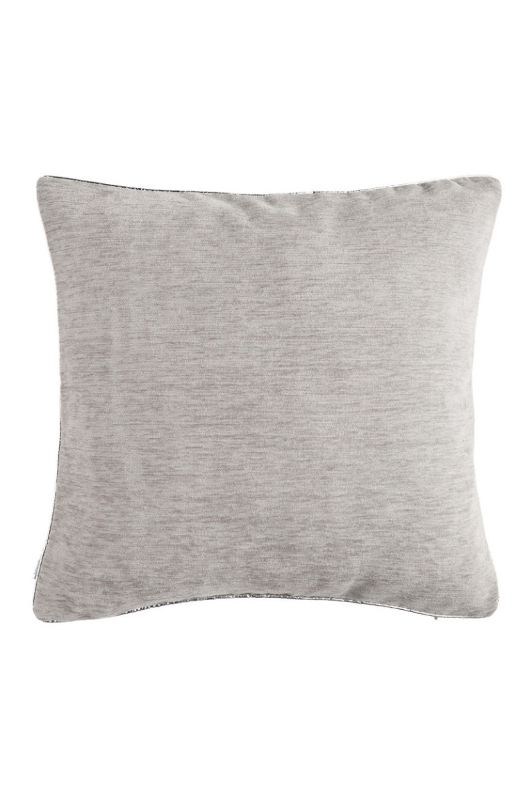 Housse de coussin unie Erwio Gris - 45x45cm