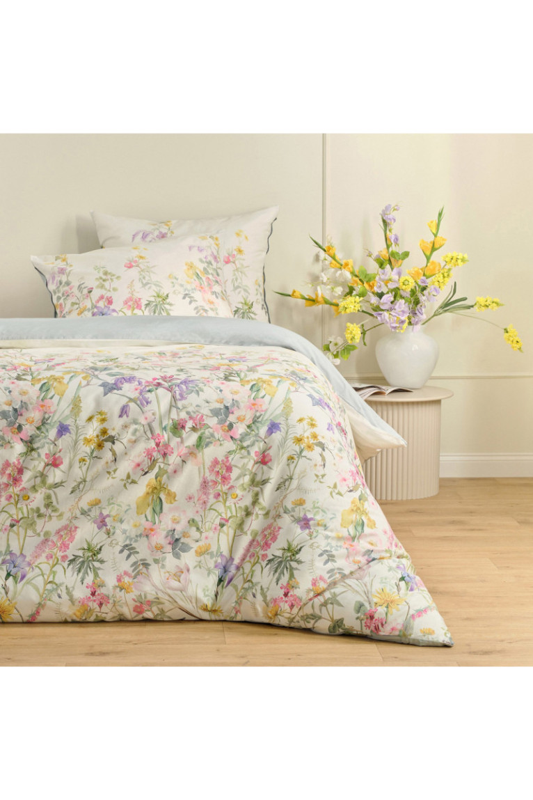 Linge de lit Gardenblum Blanc - 200x220cm