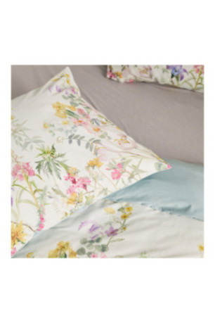 Linge de lit Gardenblum Blanc - 200x220cm