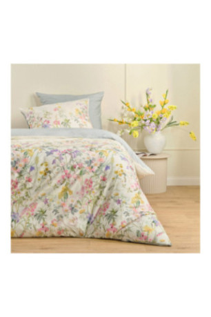 Linge de lit Gardenblum Blanc - 200x220cm
