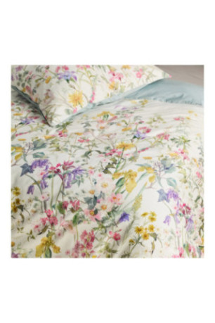 Linge de lit Gardenblum Blanc - 200x220cm