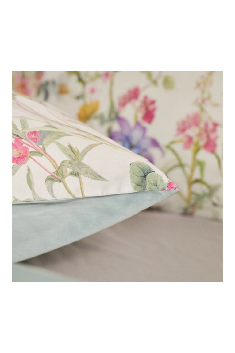 Linge de lit Gardenblum Blanc - 200x220cm