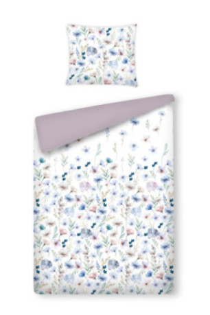 Parure de lit Celestino Blanc - 140x200cm