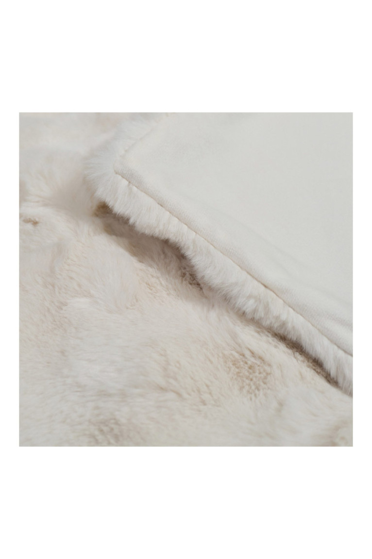 Dessus de lit Bares Solid Fur Beige - 180x200cm