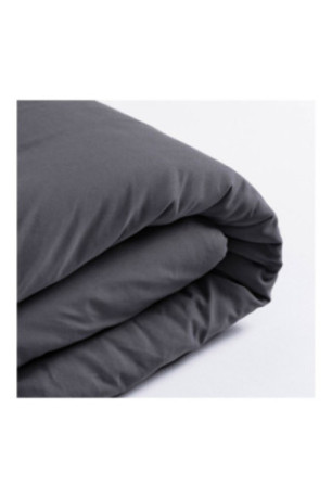 Parure de lit Micros Solid Gris foncé - 140x200cm