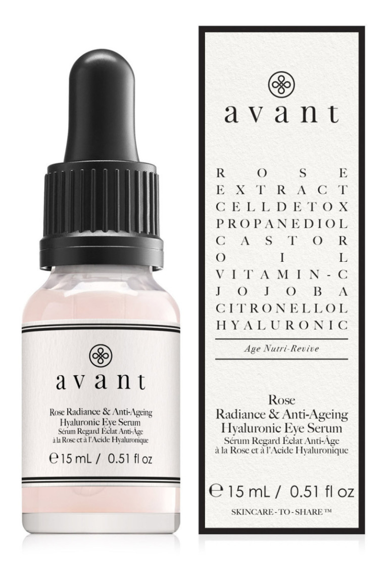 Sérum Regard Éclat Anti-Âge À La Rose Et À L'Acide Hyaluronique