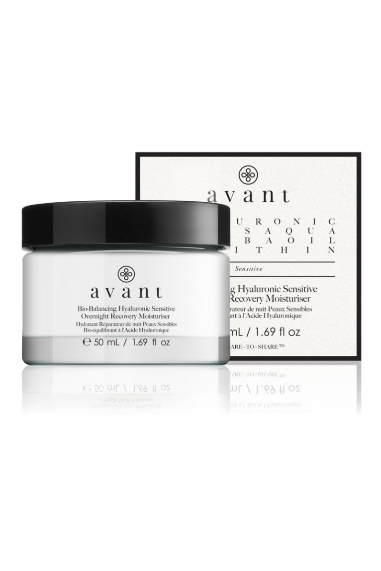 Hydratant Réparateur De Nuit Peaux Sensibles Bio-Équilibrant À L'Acide Hyaluronique