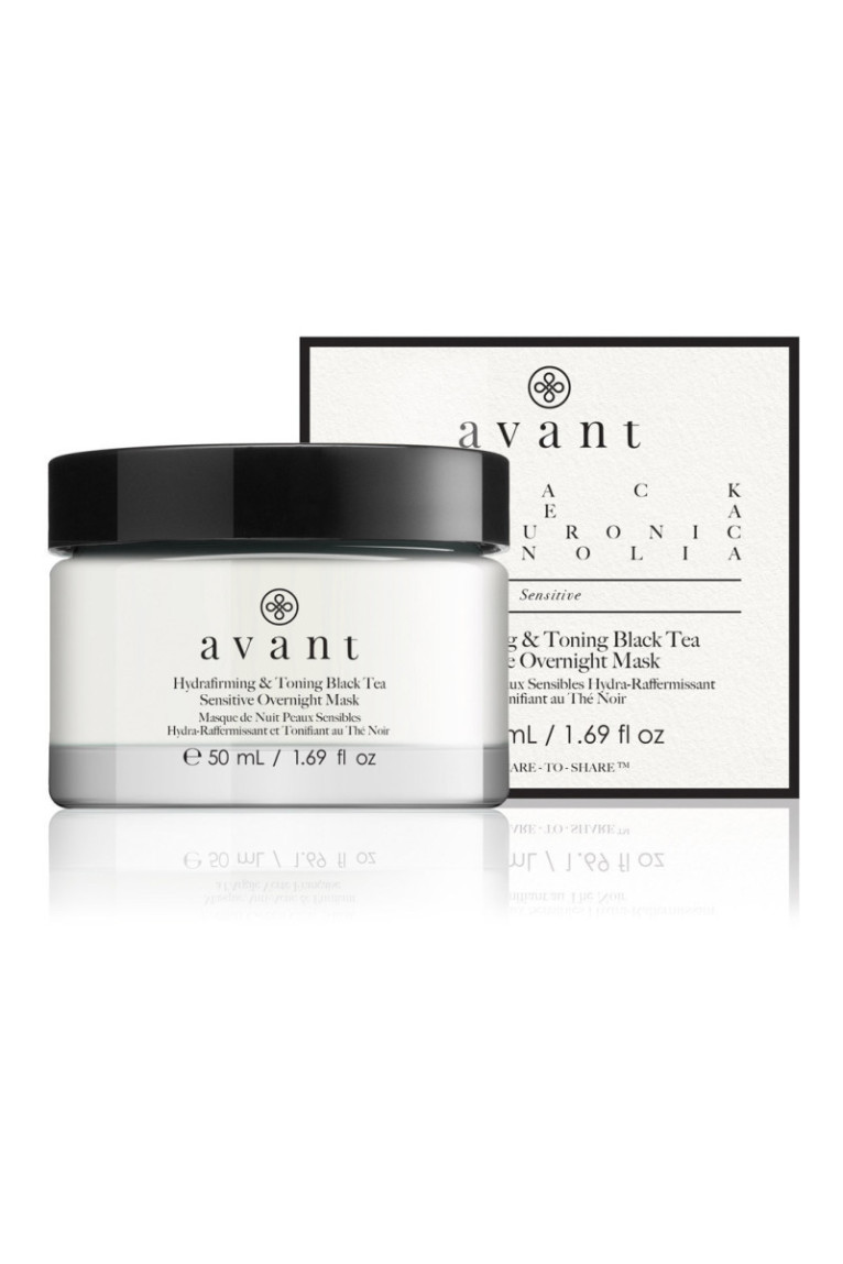 Masque De Nuit Peaux Sensibles Hydra-Raffermissant Et Tonifiant Au Thé Noir