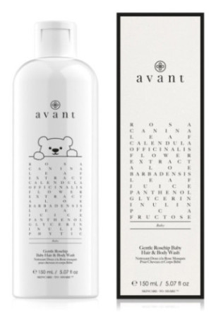Nettoyant Doux à la Rose Musquée Pour Cheveux et Corps Bébé