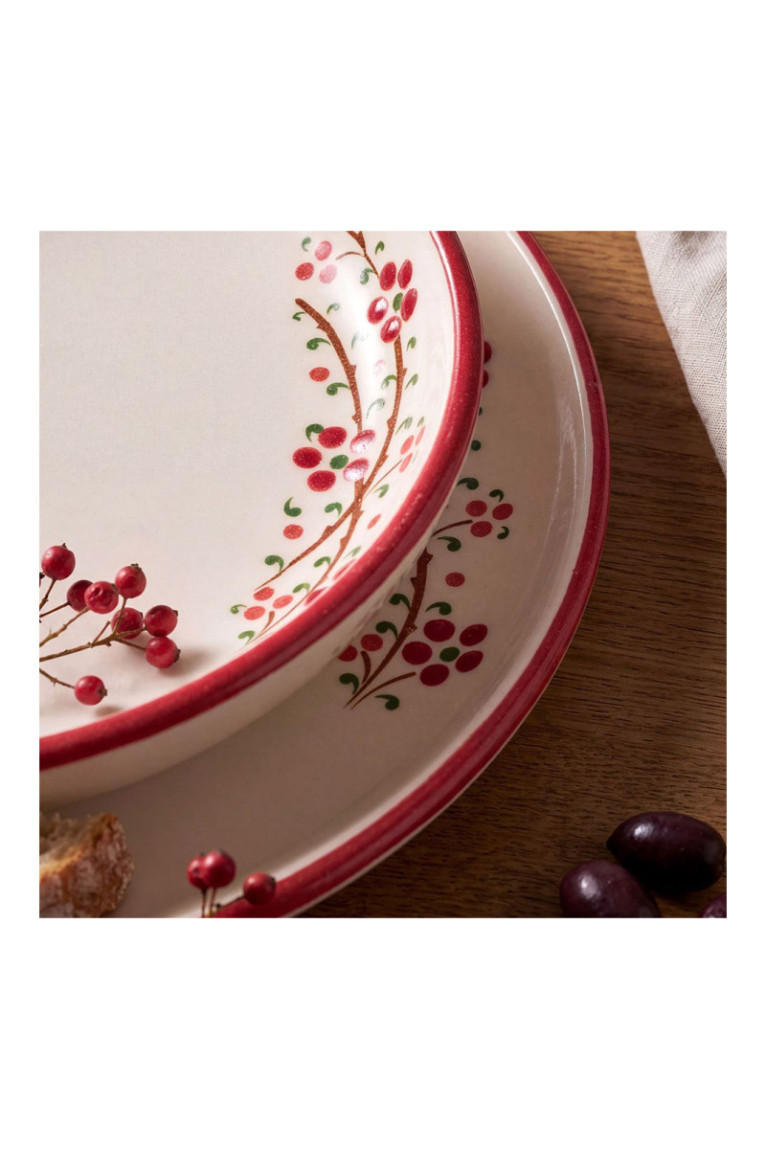 Ensemble petit-déjeuner (14 pièces) - Rouge
