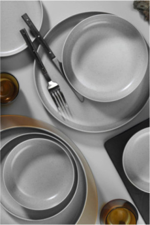 Service de table (16 pièces) - Gris