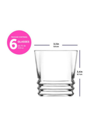 Ensemble de verres à whisky (6 pièces) - Transparent