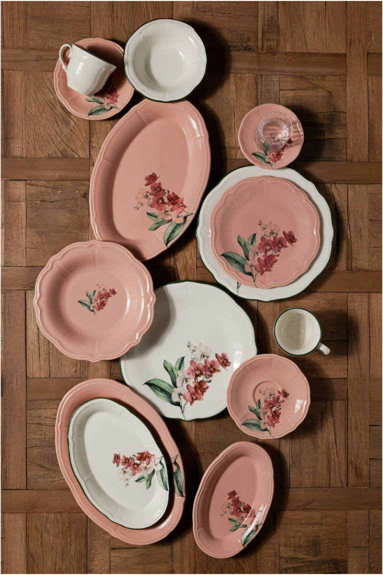 Service de table (27 pièces) - Multicolore
