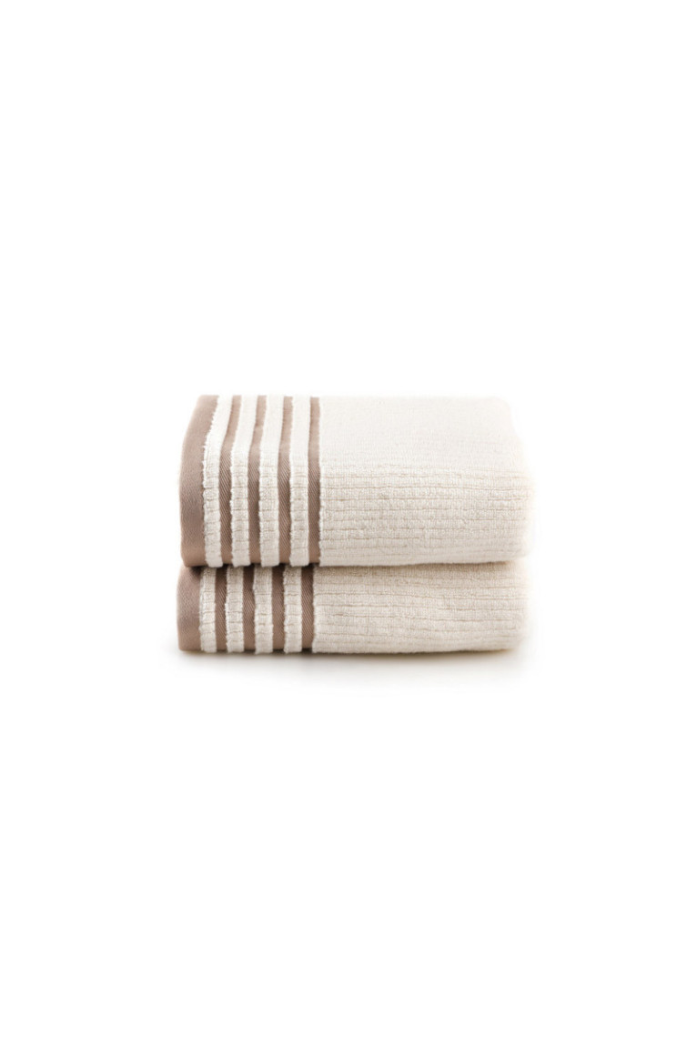 Ensemble de serviettes de bain (2 pièces) - Cappuccino