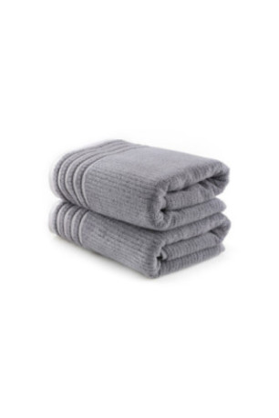 Ensemble de serviettes de bain (2 pièces) - Gris foncé