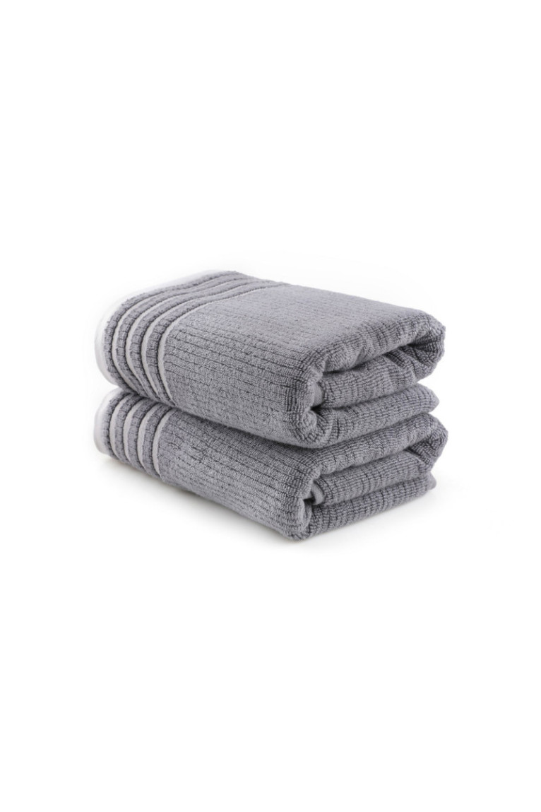 Ensemble de serviettes de bain (2 pièces) - Gris foncé