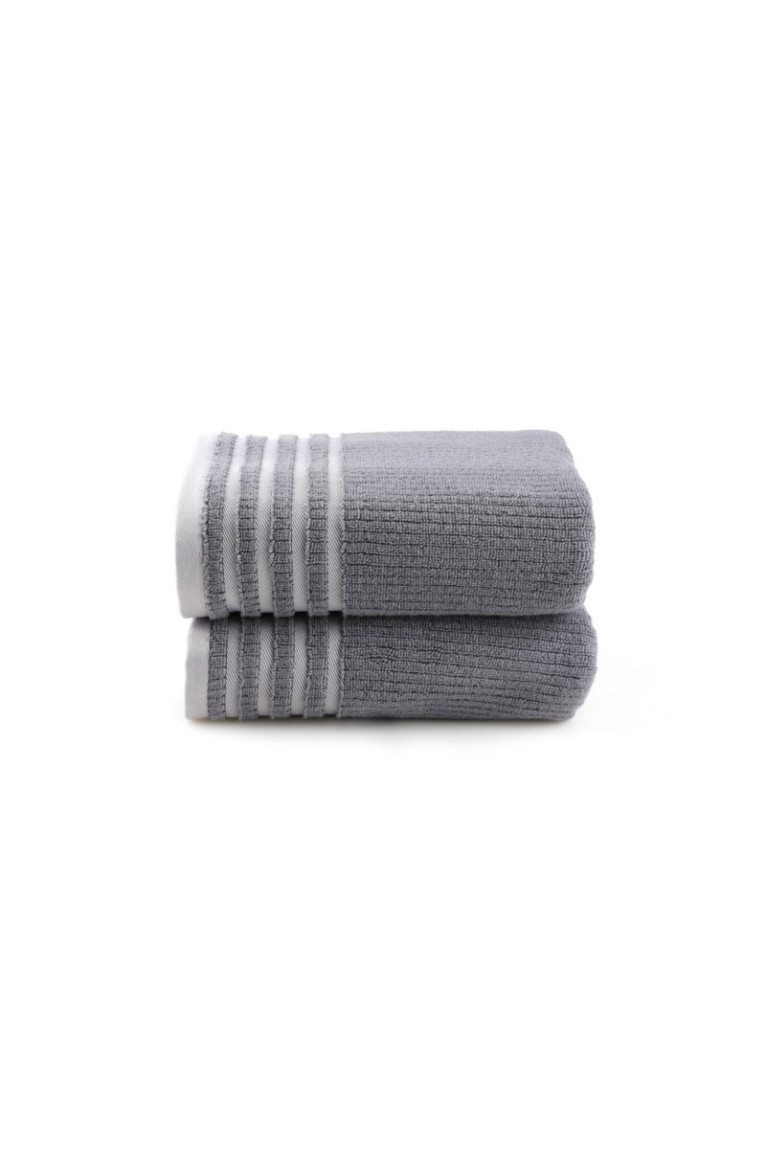 Ensemble de serviettes de bain (2 pièces) - Gris foncé