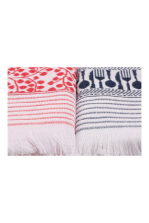 Ensemble de serviettes de toilette (6 pièces) - Blanc Bleu foncé Gris Rose Violet Vert Jaune