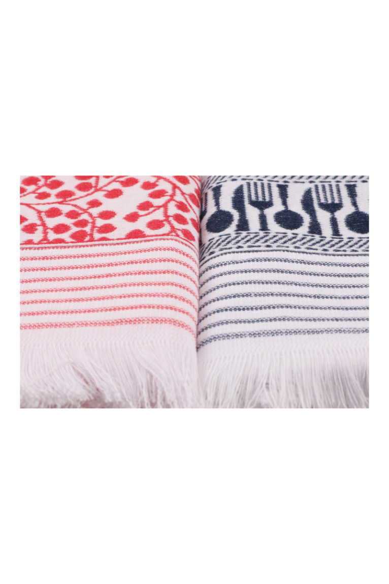 Ensemble de serviettes de toilette (6 pièces) - Blanc Bleu foncé Gris Rose Violet Vert Jaune