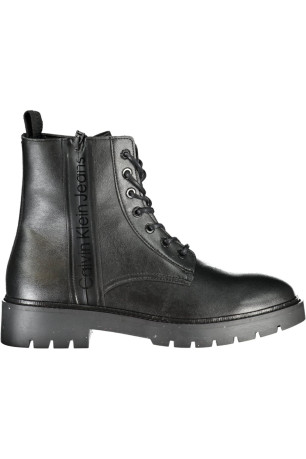 Boots montantes lacets cuir PU Calvin klein