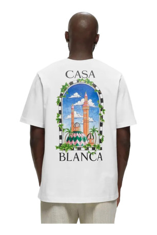 TShirt MC coton logo impression Casa blanca