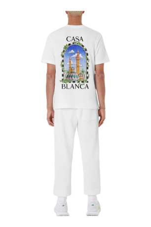 TShirt MC coton logo impression Casa blanca