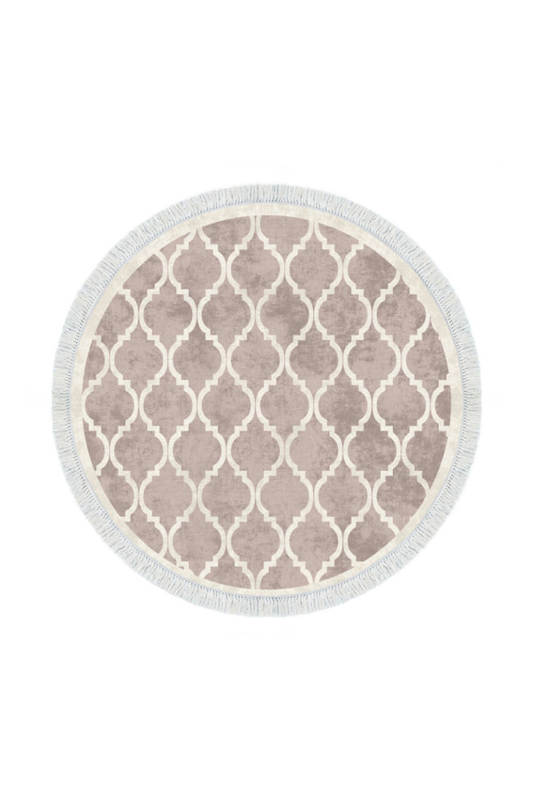 Tapis de couloir 100x100cm - Crème brun