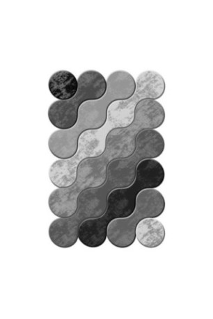Tapis 50x80cm - Blanc Gris Noir