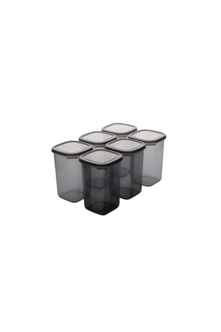 Ensemble de boîtes de conservation (6 pièces) - Anthracite