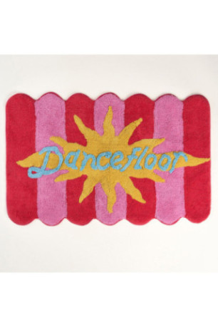 Tapis de bain - Rose rouge