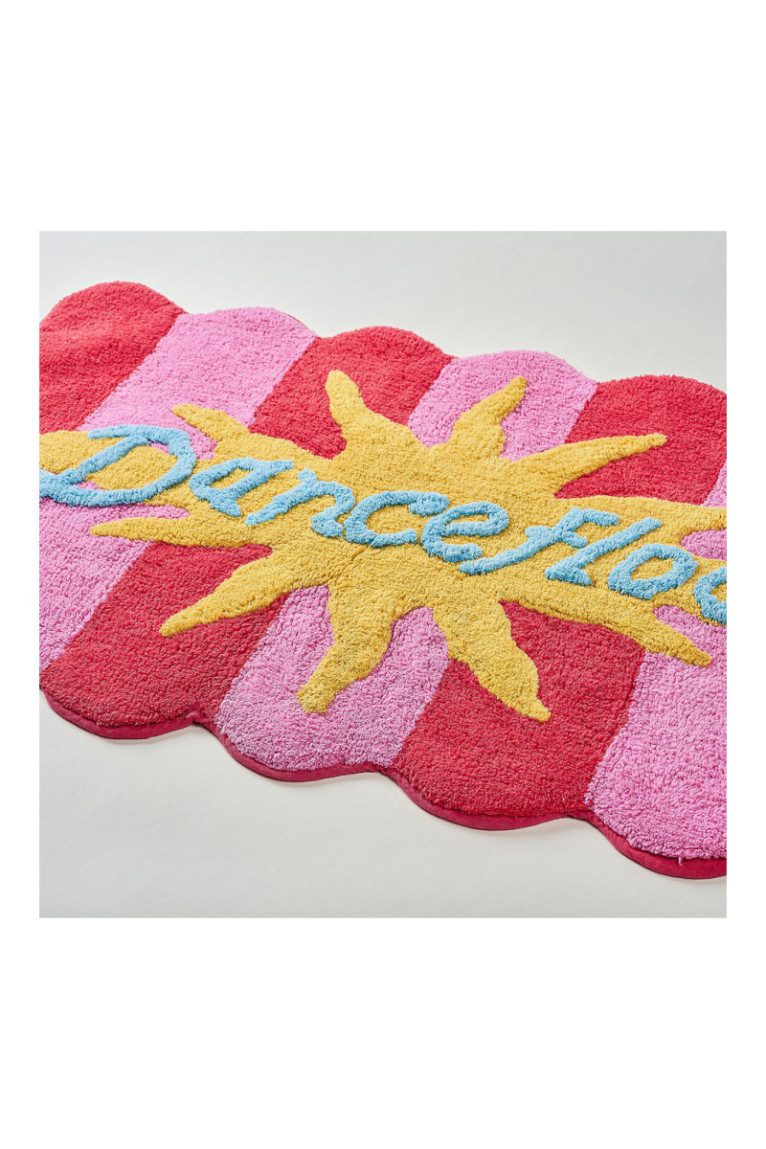 Tapis de bain - Rose rouge