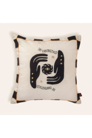 Coussin - Beige Noir