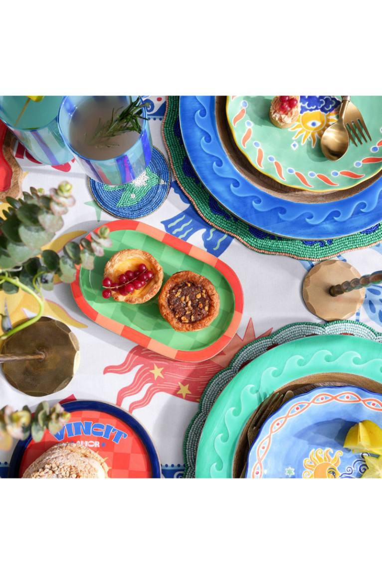 Tableau de présentation des aliments - Vert