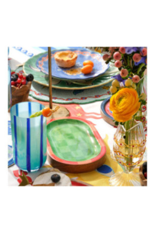 Tableau de présentation des aliments - Vert