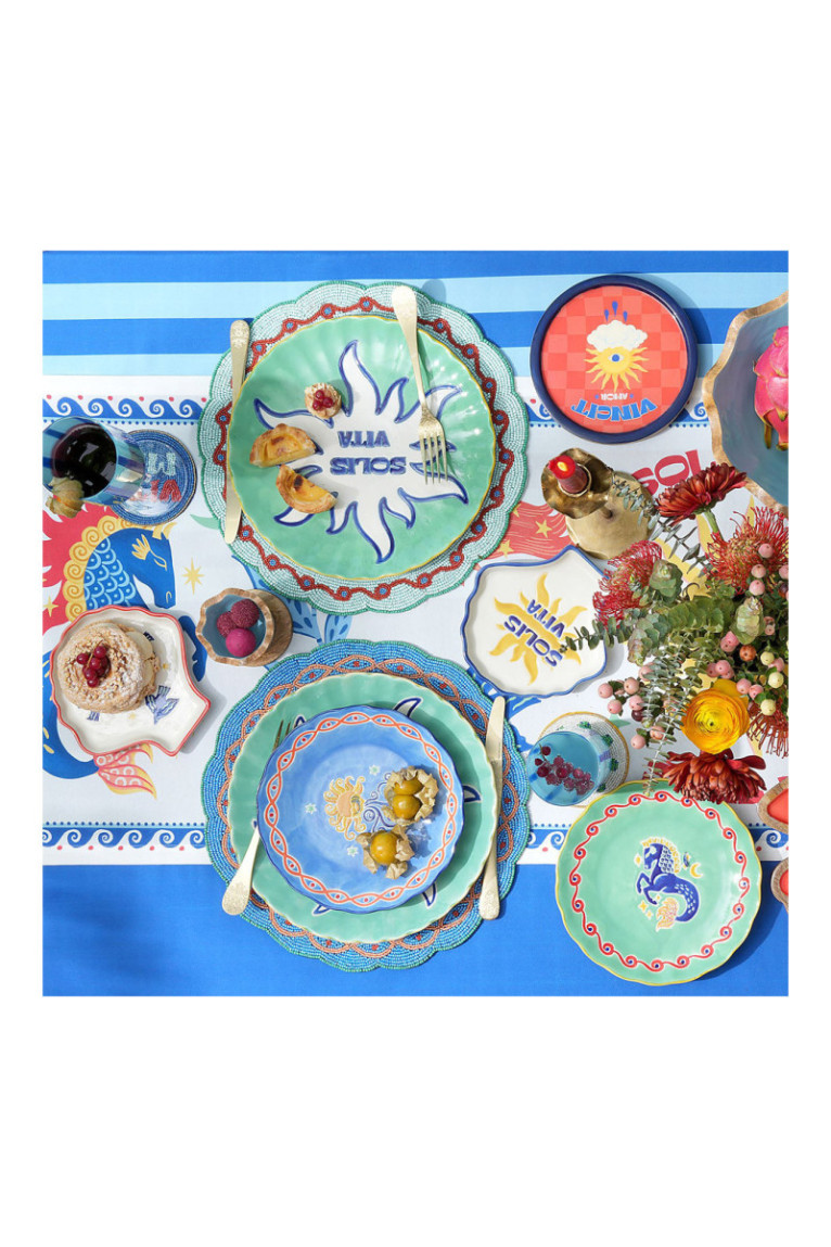 Tableau de présentation des aliments - Rouge