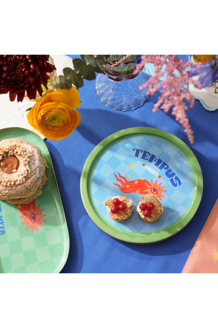 Tableau de présentation des aliments - Bleu