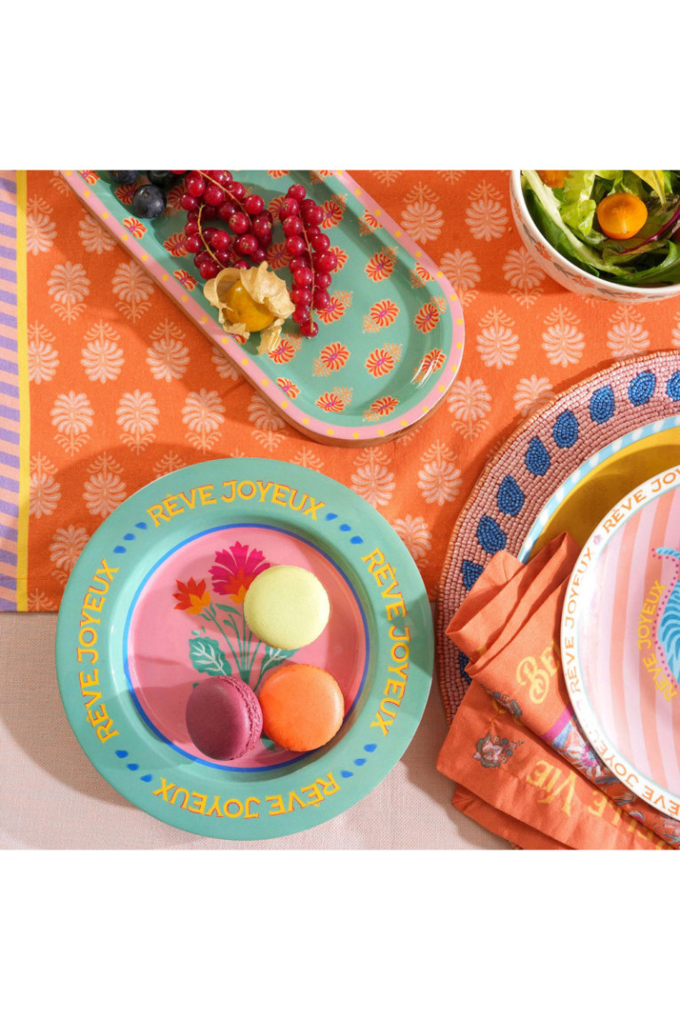 Tableau de présentation des aliments - Rose Vert