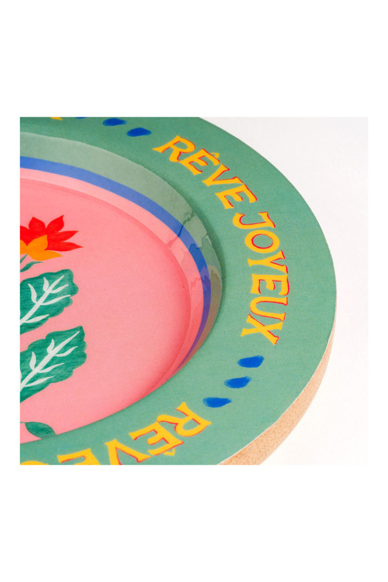 Tableau de présentation des aliments - Rose Vert