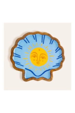 Tableau de présentation des aliments - Jaune Bleu