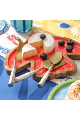 Tableau de présentation des aliments - Rouge
