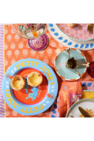 Tableau de présentation des aliments - Orange Bleu