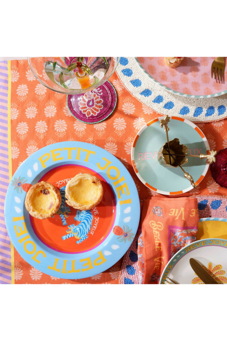 Tableau de présentation des aliments - Orange Bleu