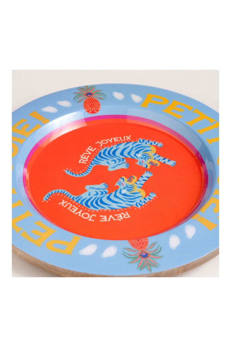 Tableau de présentation des aliments - Orange Bleu