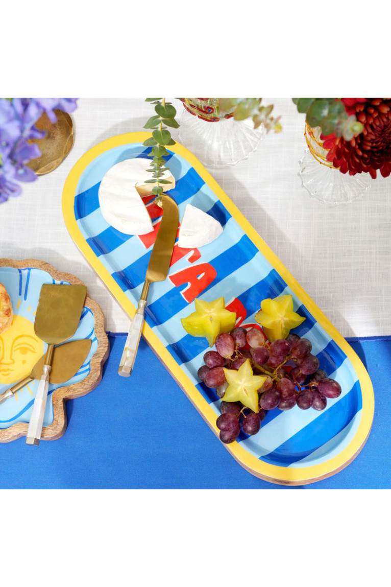 Tableau de présentation des aliments - Bleu marine