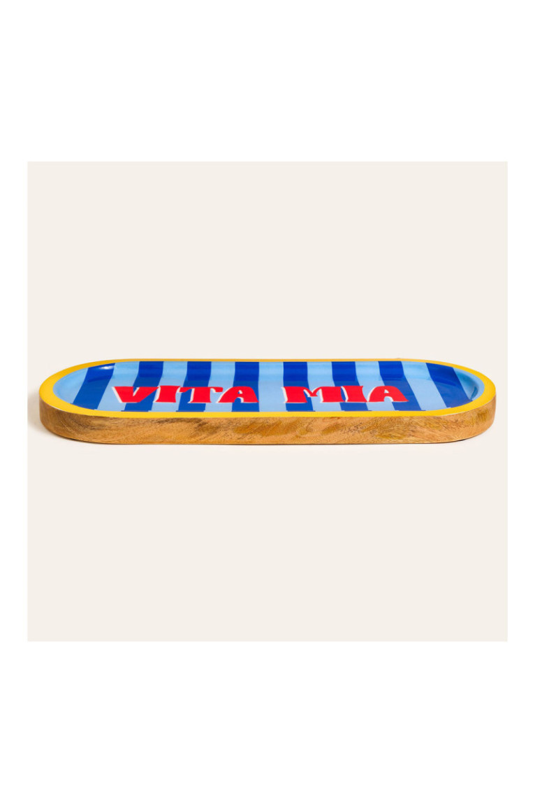 Tableau de présentation des aliments - Bleu marine