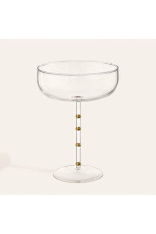 Verre à martini - Or transparent