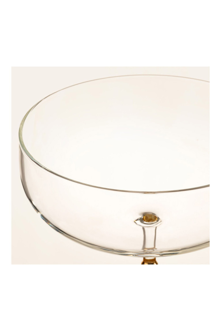 Verre à martini - Or transparent