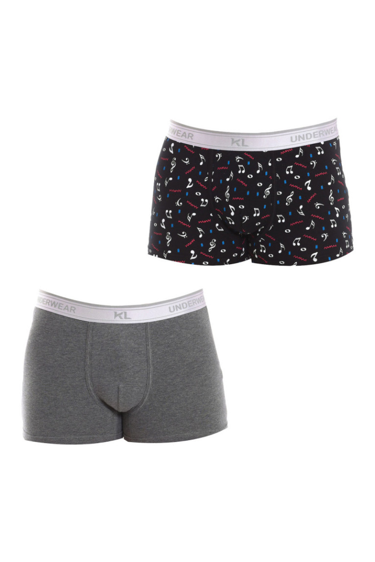 Lot de 2 boxers - Black/gray