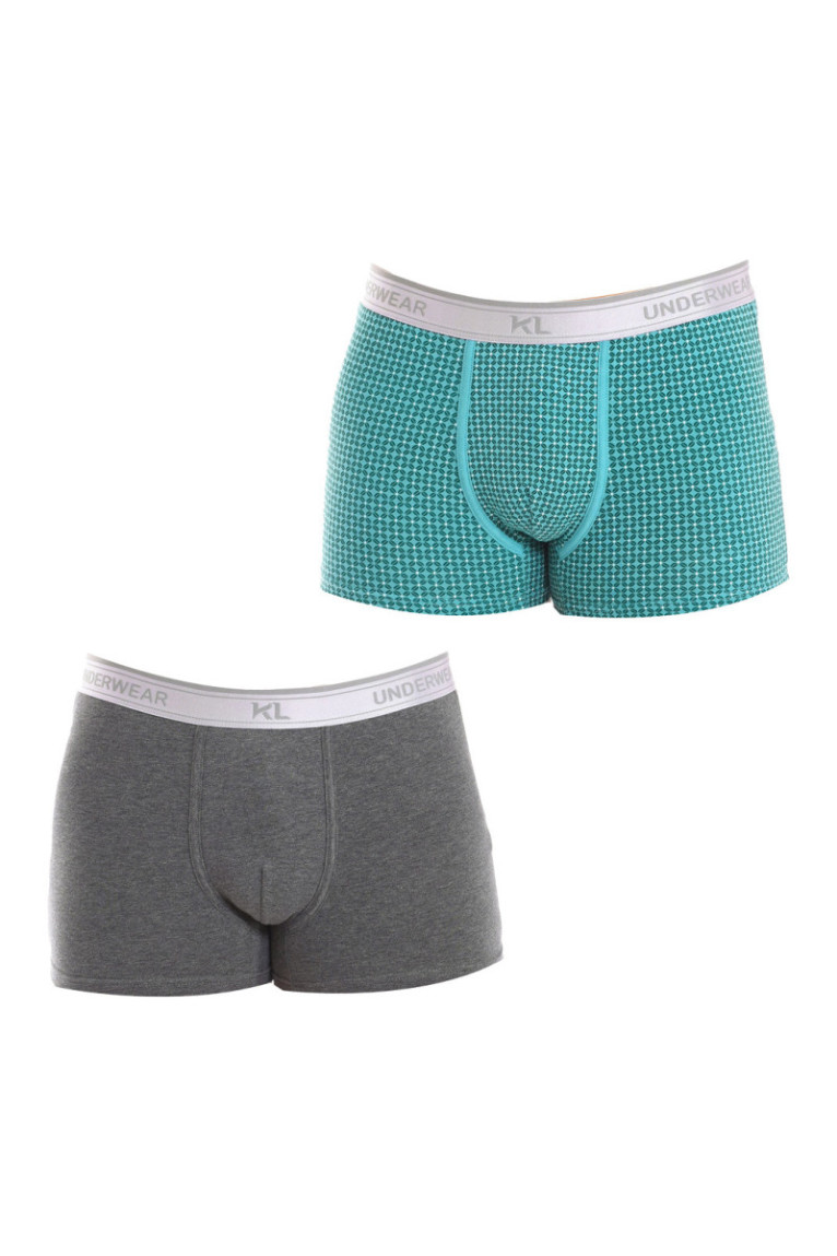 Lot de 2 boxers - Green/gray