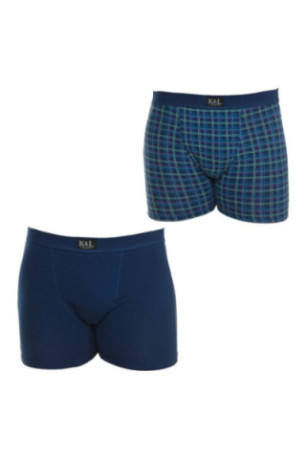 Lot de 2 boxers - Blue/blue green stripes